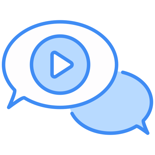 video-chat Generic color lineal-color icon