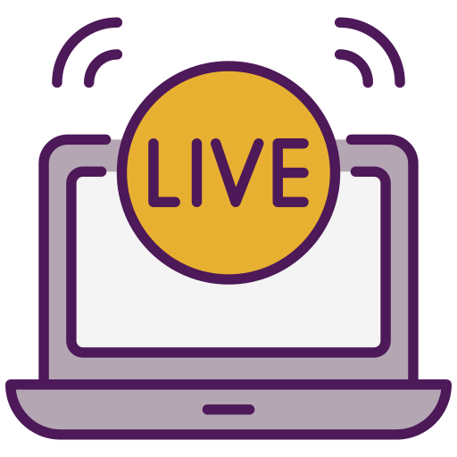 live-streaming Generic color lineal-color icon
