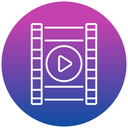 Movie reel Generic gradient fill icon