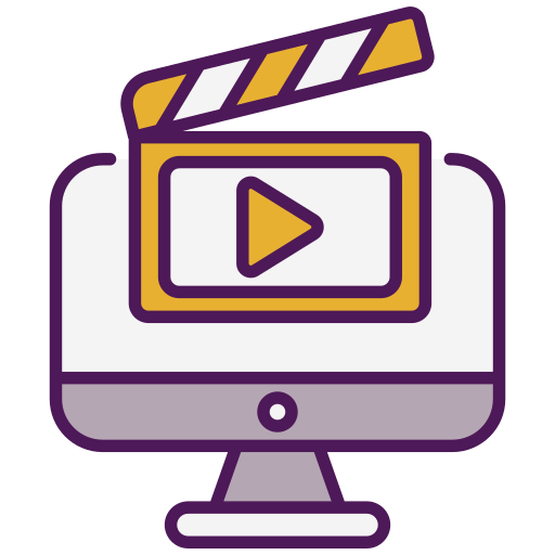 Online movie Generic color lineal-color icon