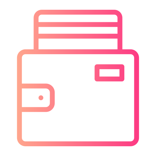 Wallet Generic gradient outline icon