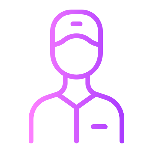 Delivery man Generic gradient outline icon