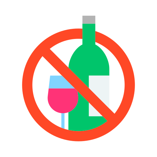 No alcohol Generic color fill icon