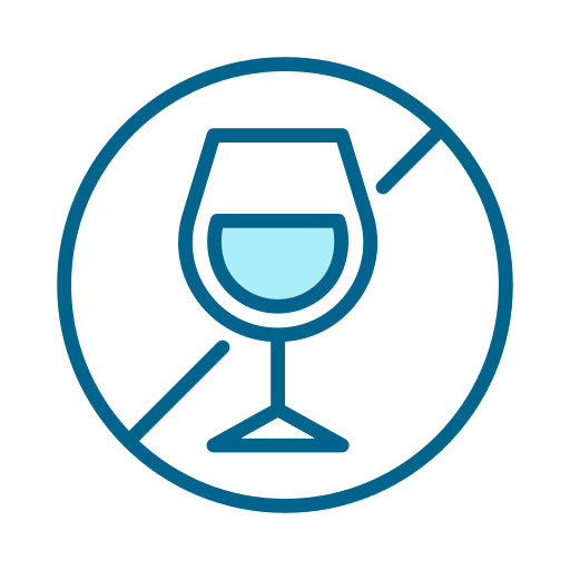 Alcohol free Generic color lineal-color icon
