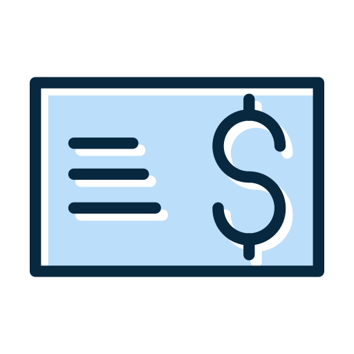 cheque de pago Generic color lineal-color icono