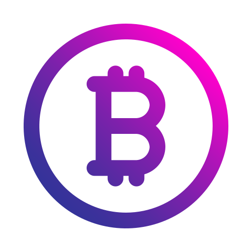bitcoina Generic gradient outline ikona