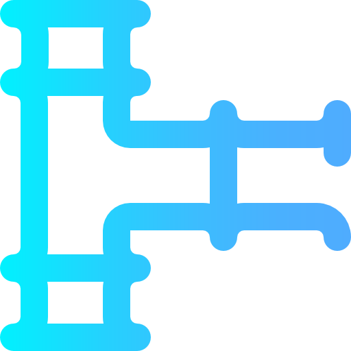 pipeline Super Basic Omission Gradient icon