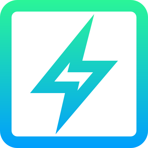 elektriciteit Super Basic Straight Gradient icoon