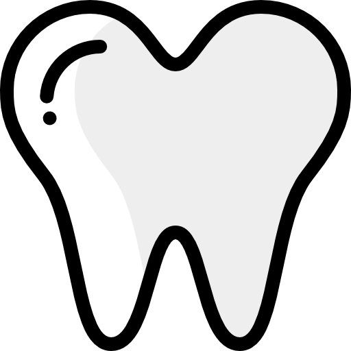 歯 Detailed Rounded Color Omission icon