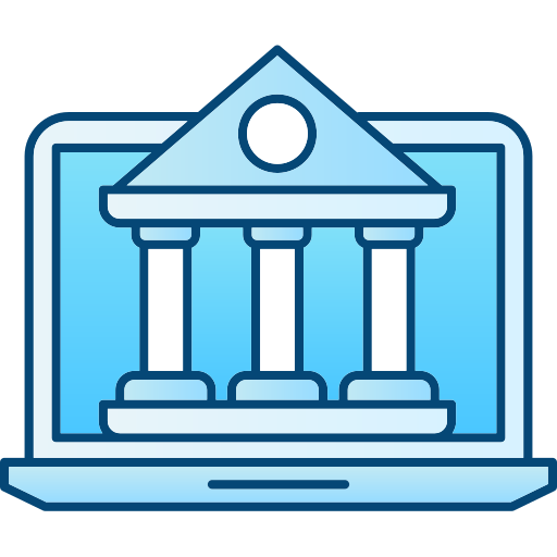 은행업 Cubydesign Blue icon