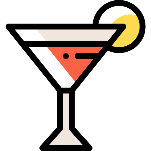 cocktail Detailed Rounded Color Omission icon