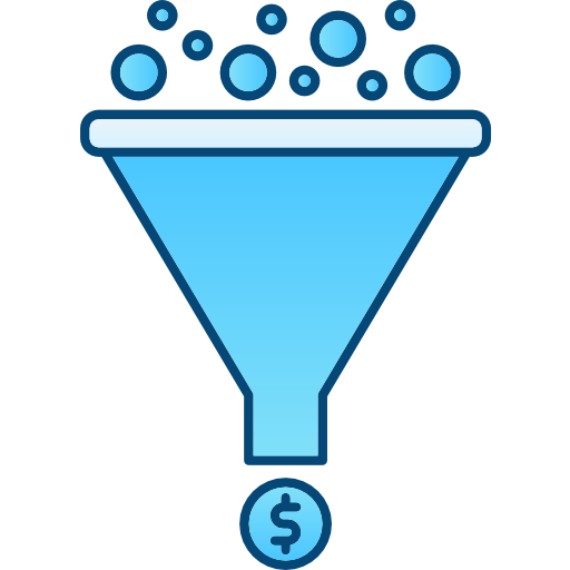 Funnel Cubydesign Blue icon