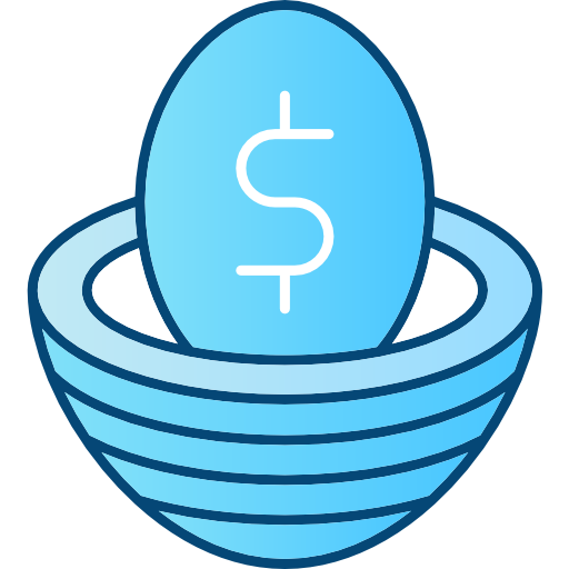 Money Cubydesign Blue icon
