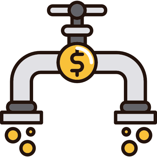 Money flow Cubydesign Lineal Color  icon