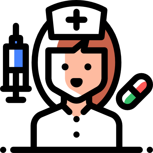 看護婦 Detailed Rounded Color Omission icon
