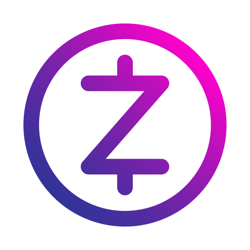 zcash Generic gradient outline icona