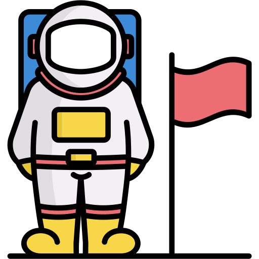 우주 비행사 Generic color lineal-color icon