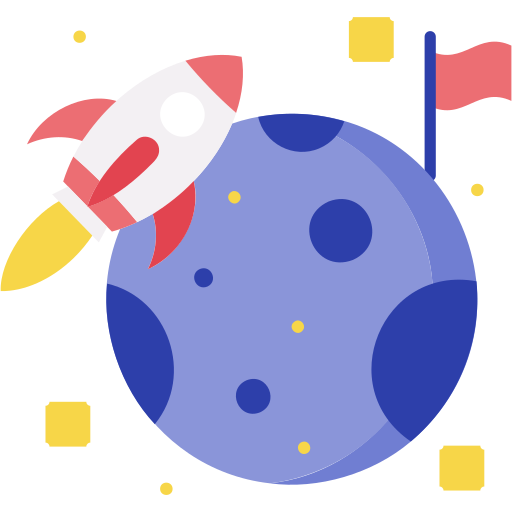 missione spaziale Generic color fill icona