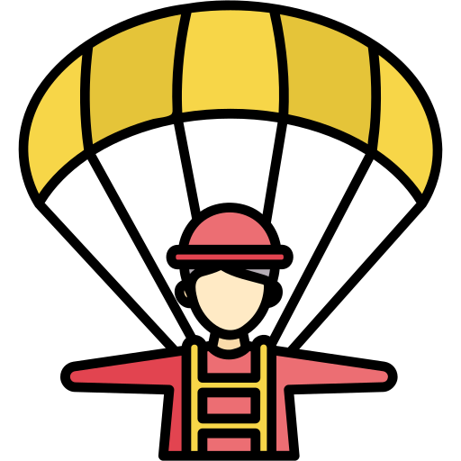낙하산 Generic color lineal-color icon