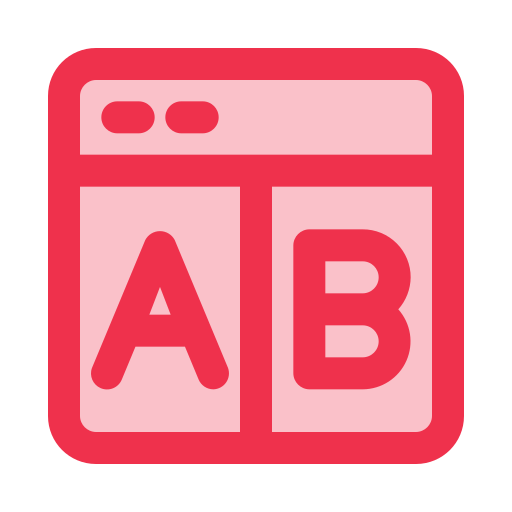 ab 테스트 Generic color lineal-color icon