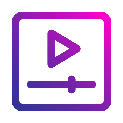videomarketing Generic gradient outline icoon