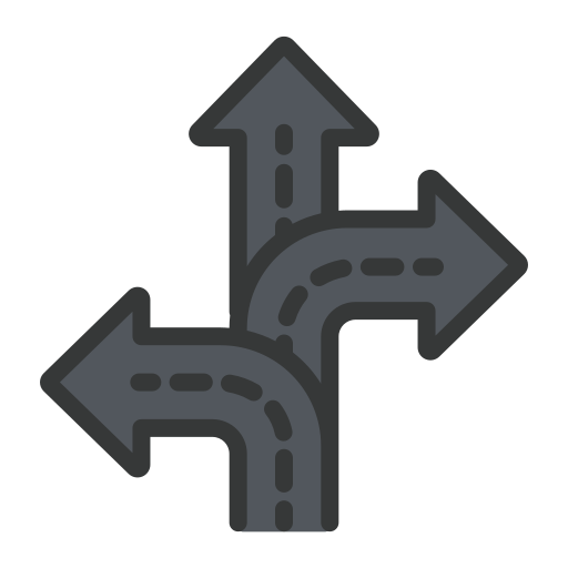 Crossroads Generic color lineal-color icon