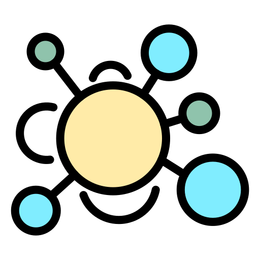 molecola Generic color lineal-color icona