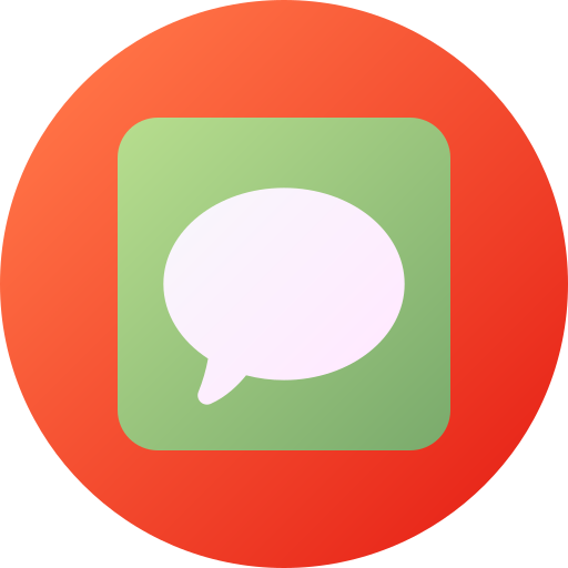 Message Generic gradient fill icon