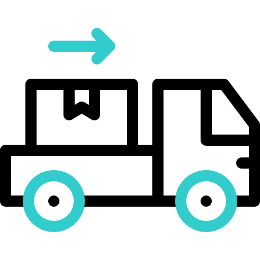 배달 트럭 Basic Accent Outline icon