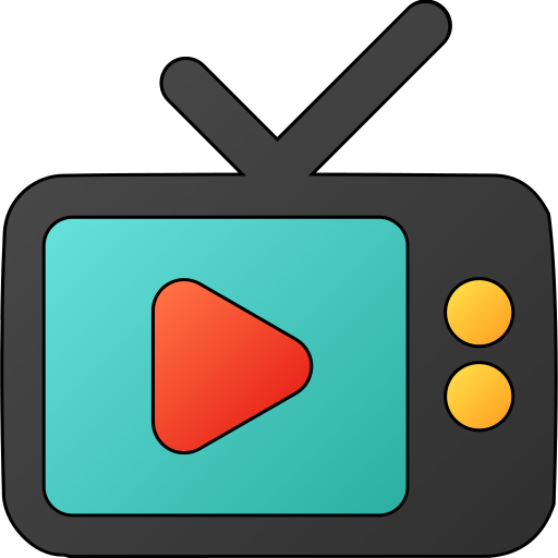 Television Generic gradient lineal-color icon