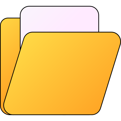 carpeta Generic gradient lineal-color icono