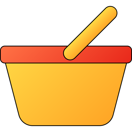 cesta de la compra Generic gradient lineal-color icono