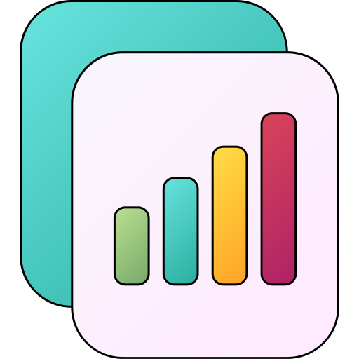 statystyczny Generic gradient lineal-color ikona