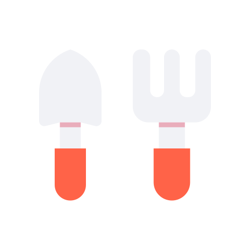 narzędzie ogrodnicze Generic color fill ikona