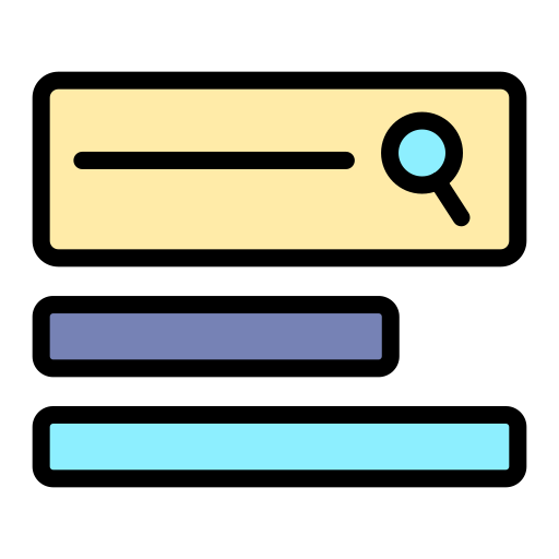 barre de recherche Generic color lineal-color Icône