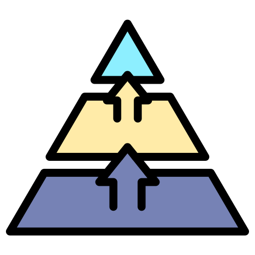 pyramidendiagramm Generic color lineal-color icon