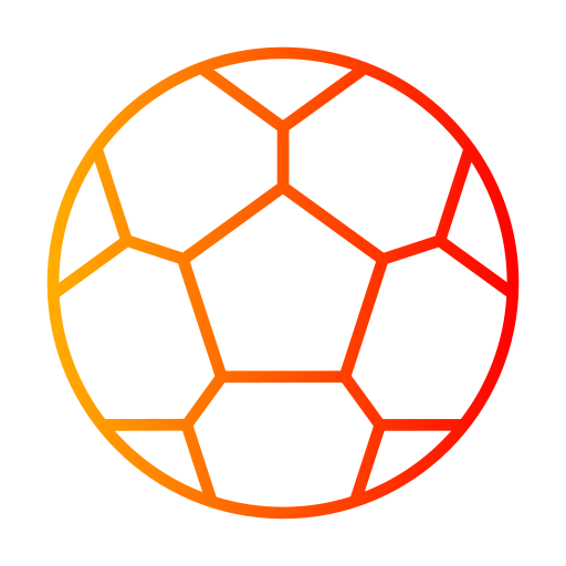 voetbal Generic gradient outline icoon