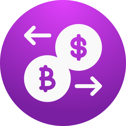 transferir bitcoins Generic gradient fill icono