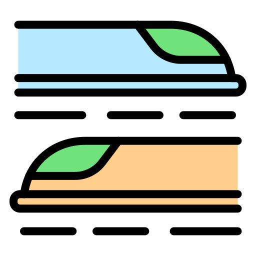 급행 열차 Generic color lineal-color icon