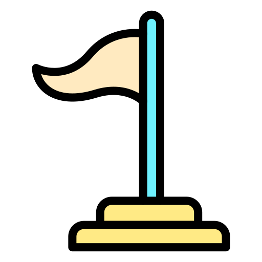 bandera de gol Generic color lineal-color icono