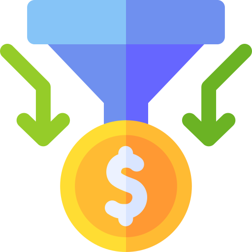 Sales pipeline Basic Rounded Flat icon