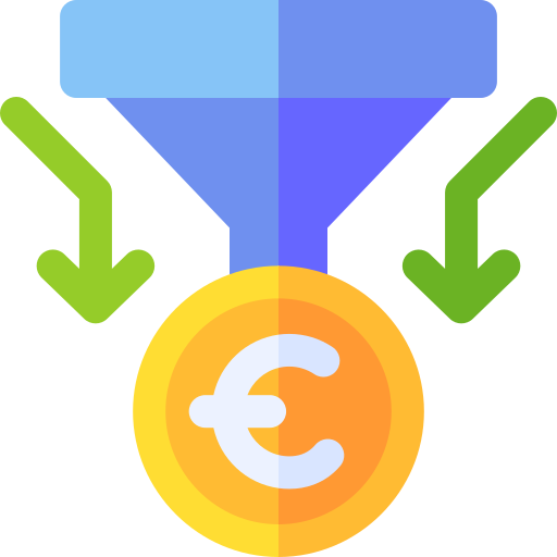 Sales pipeline Basic Rounded Flat icon
