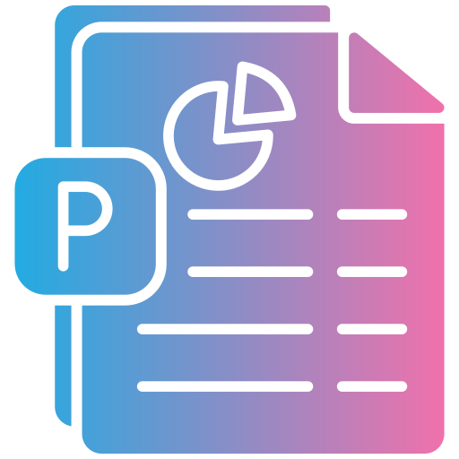 archivo de powerpoint Generic gradient fill icono