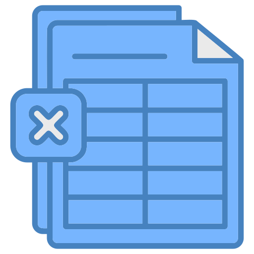 excel-datei Generic color lineal-color icon