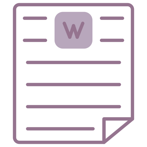 Word doc Generic color lineal-color icon