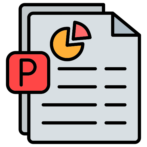 archivo de power point Generic color lineal-color icono