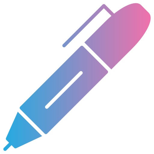 Перьевая ручка Generic gradient fill иконка