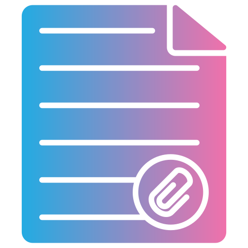 Paperclip Generic gradient fill icon