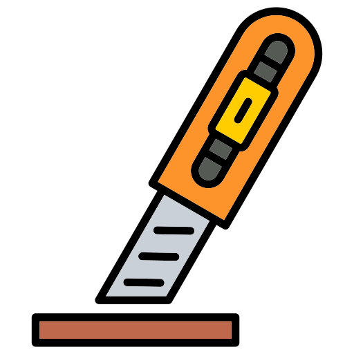 cortador de papel Generic color lineal-color icono