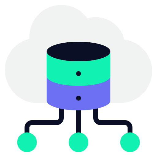 cloud computing Generic color fill Icône